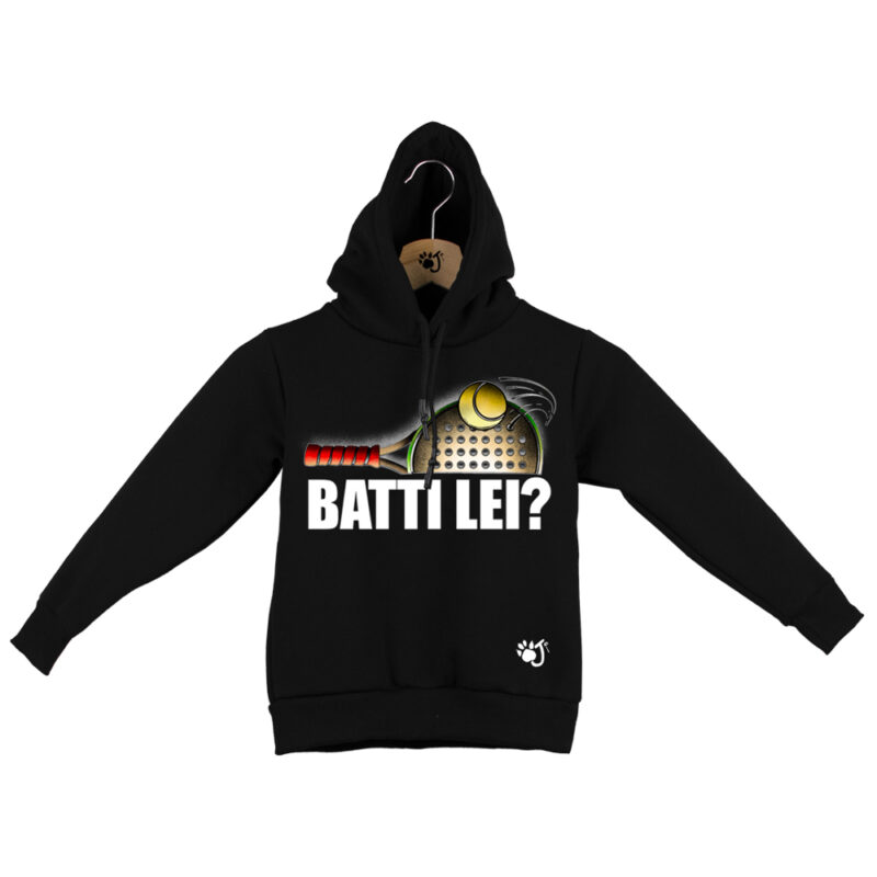 BATTI LEI FELPA B.O BIANCO NERO_ BATTI LEI