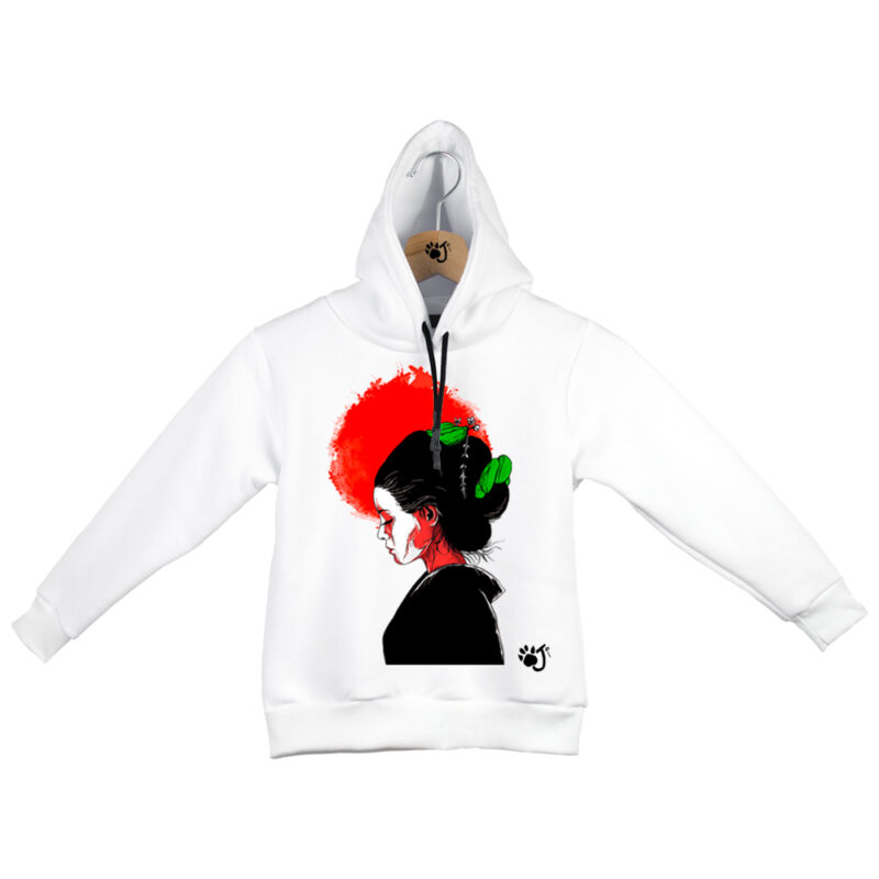 GEISHA FELPA B.O BIANCO_ GEISHA