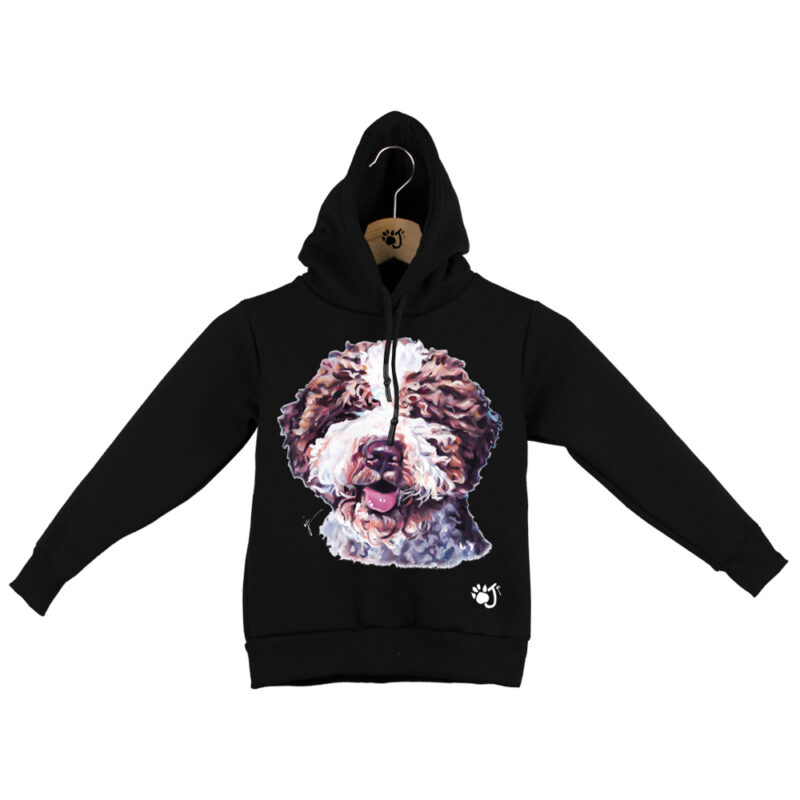 LAGOTTO FELPA B.O BIANCO NERO_ LAGOTTO