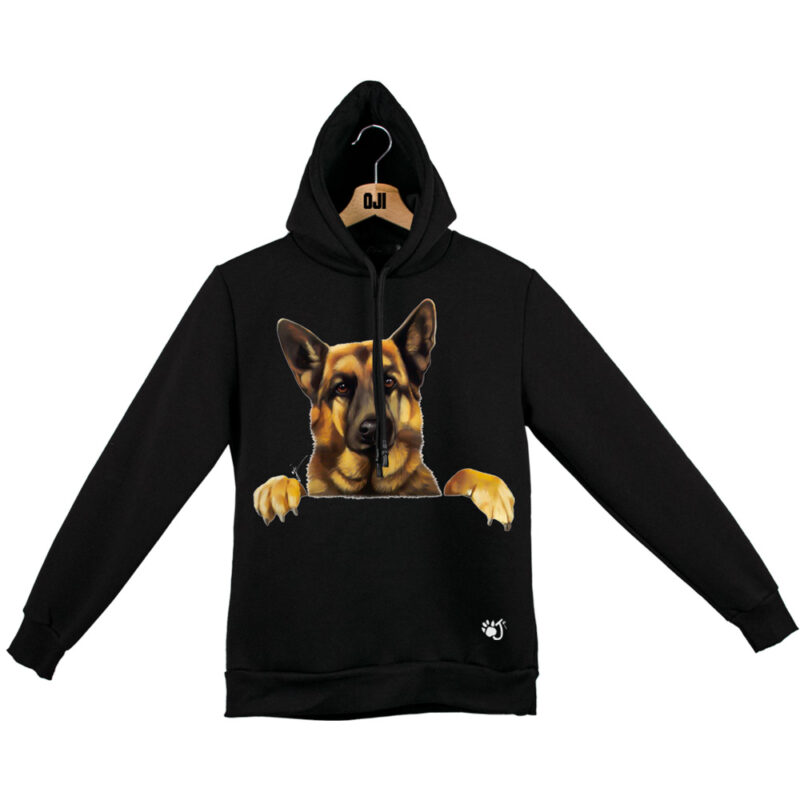 PASTORE TEDESCO FELPA ADULTO NERO PASTORE TEDESCO