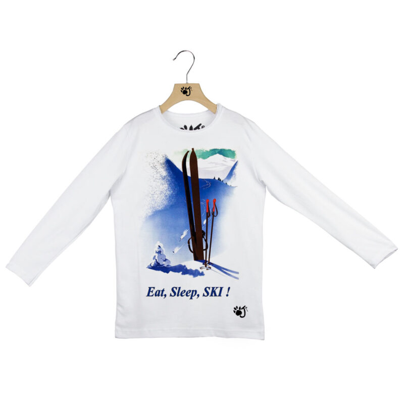 SKI POSTER BAMBINO ML BIANCO SKI POSTER