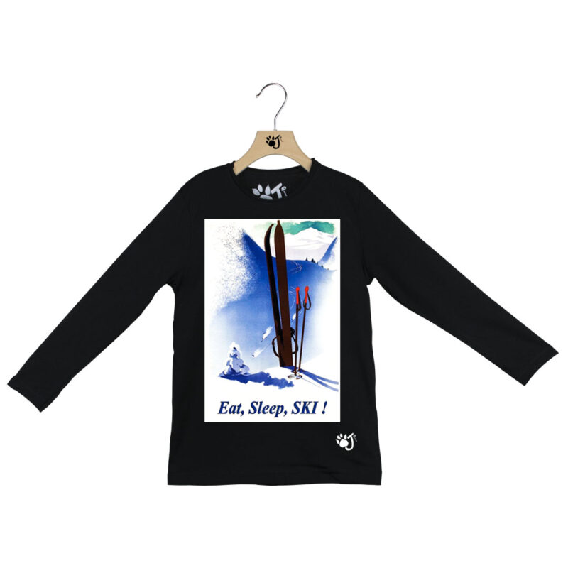 SKI POSTER BAMBINO ML NERO SKI POSTER