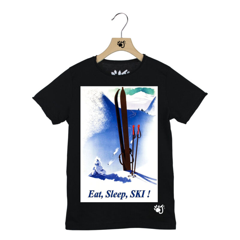 SKI POSTER BAMBINO NERO SKI POSTER