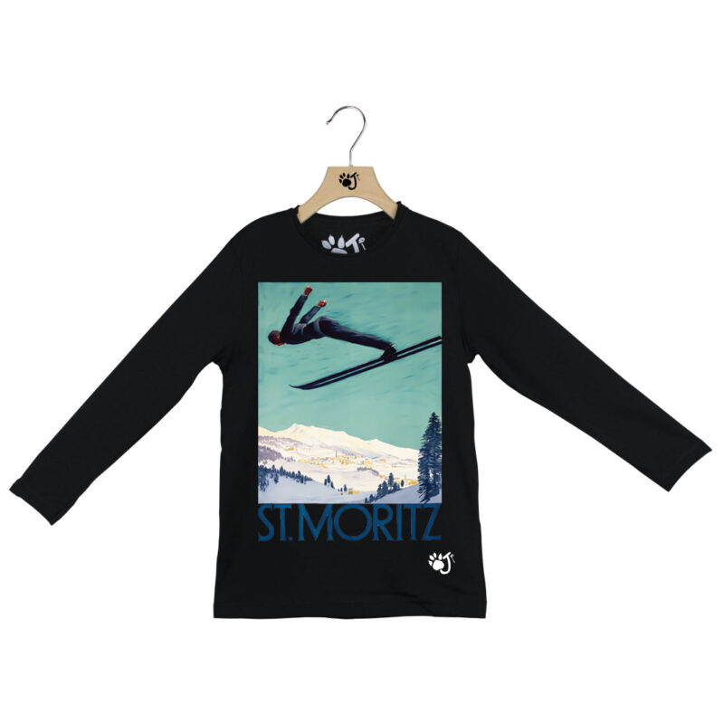 ST. MORITZ POSTER BAMBINO ML NERO ST. MORITZ POSTER