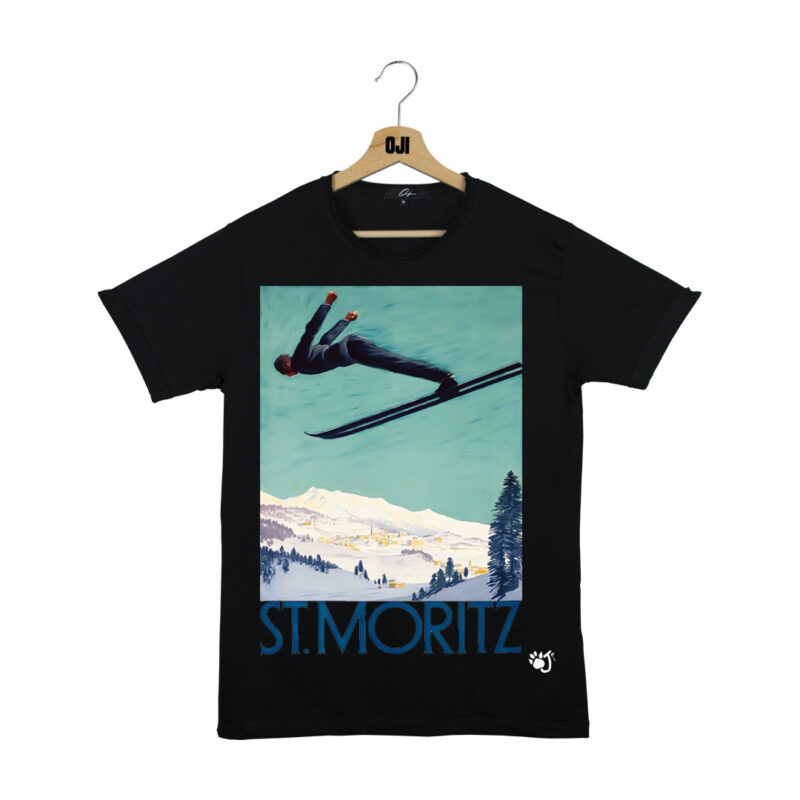 ST. MORITZ POSTER UOMO NERO ST. MORITZ POSTER