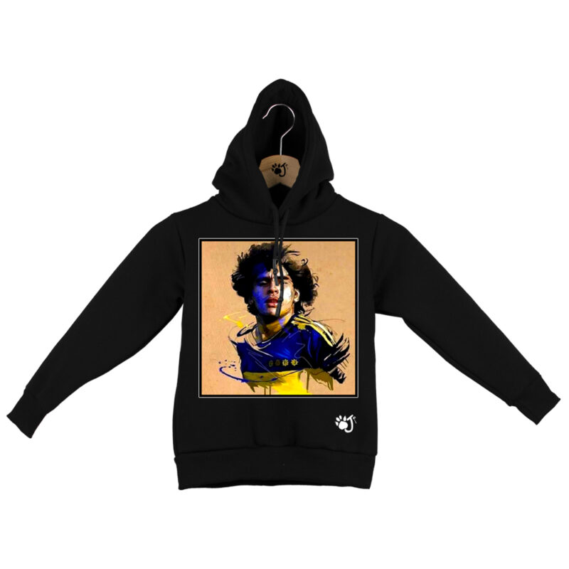 maradona FELPA B.O BIANCO NERO_ MARABOCA