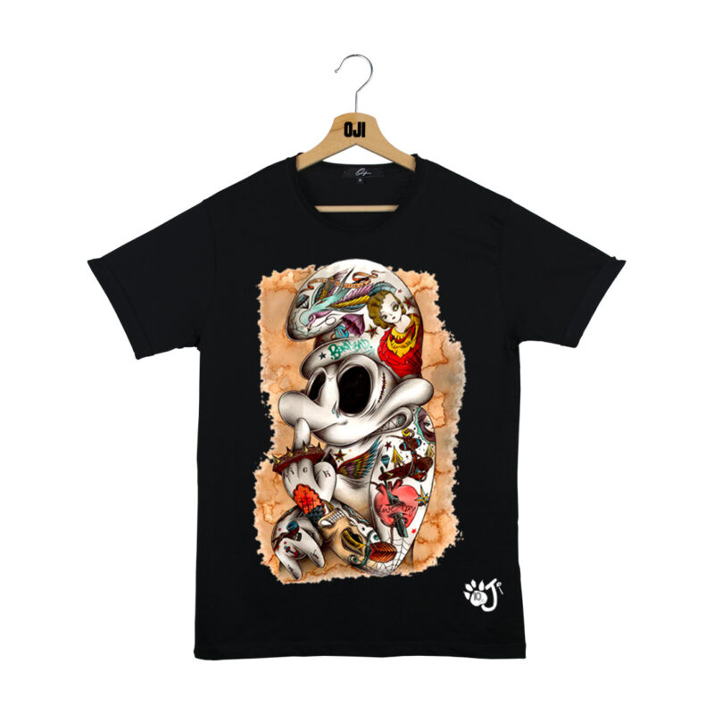 PUFFO TATUATO UOMO NERO 10 Y PUFFO TATUATO