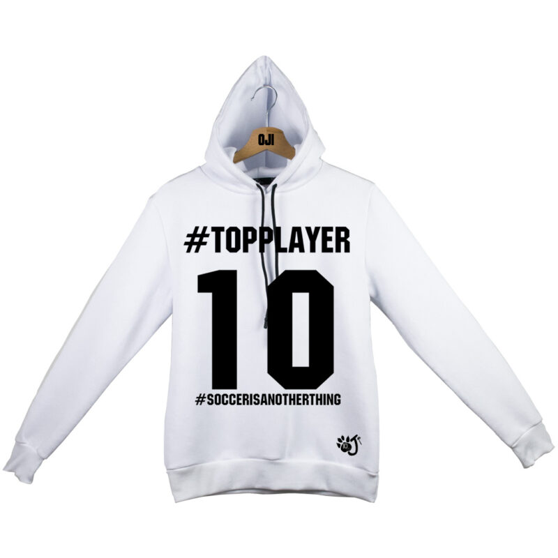 TOP PLAYER FELPA ADULTO BIANCO 10 Y_ TOP PLAYER