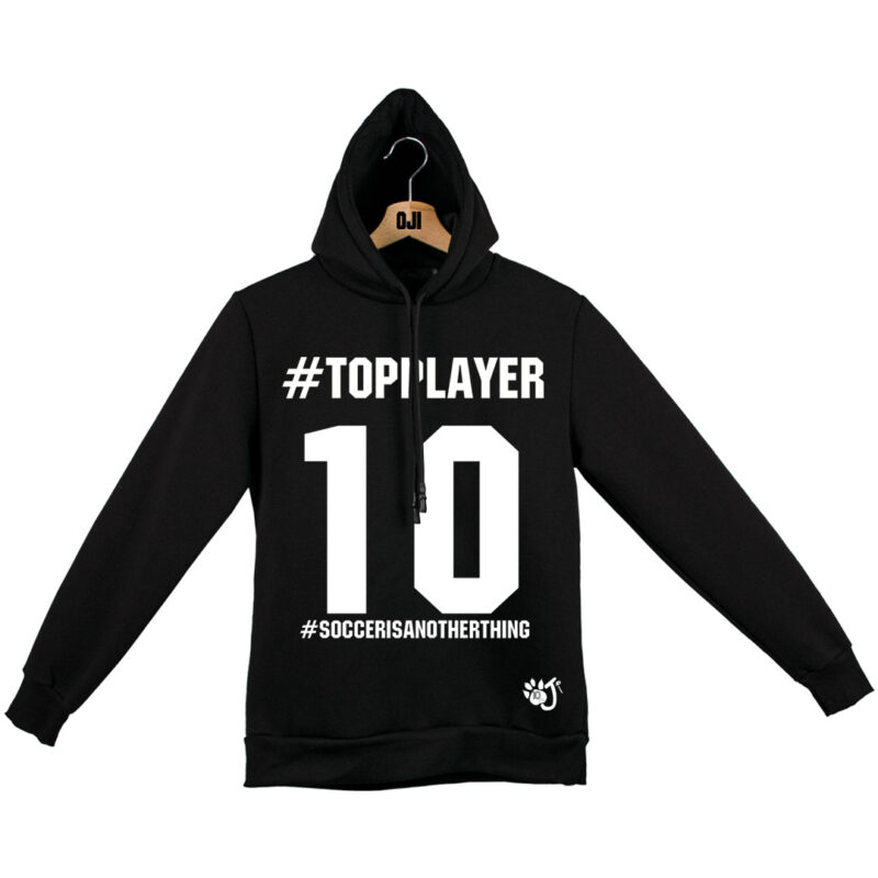 TOP PLAYER FELPA ADULTO NERO 10 Y TOP PLAYER